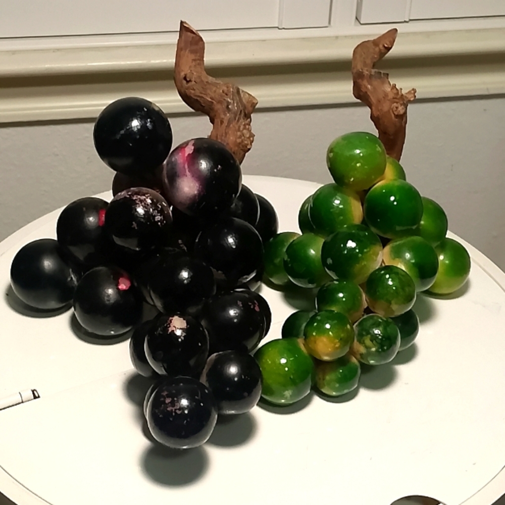 Vintage Large Marble Lucite Grapes